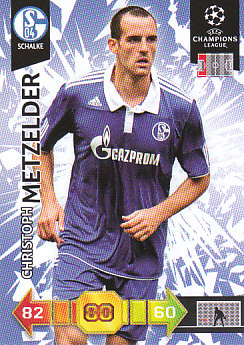 Christoph Metzelder Schalke 04 2010/11 Panini Adrenalyn XL CL #284